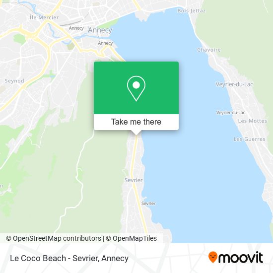 Mapa Le Coco Beach - Sevrier