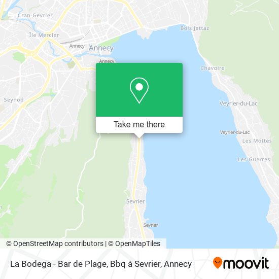 La Bodega - Bar de Plage, Bbq à Sevrier map