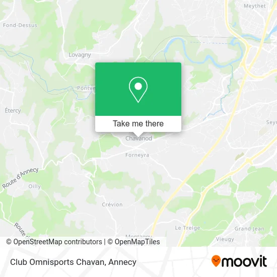 Club Omnisports Chavan map