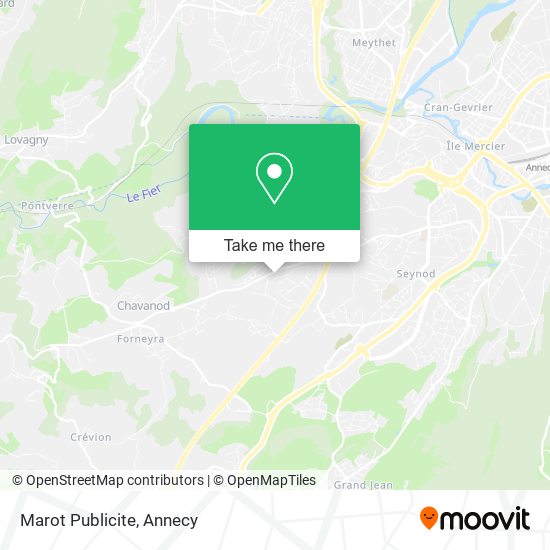 Marot Publicite map