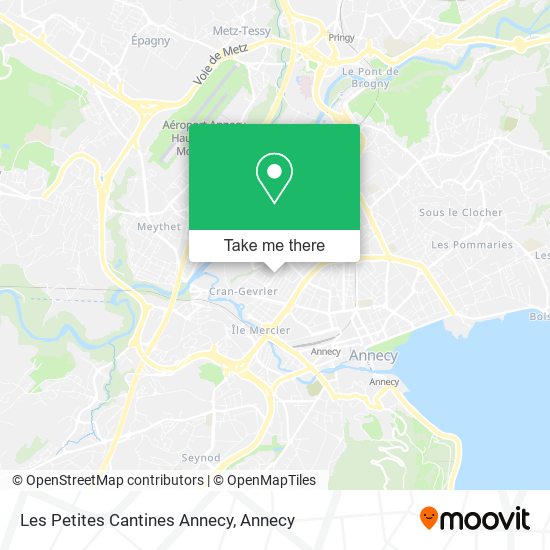 Les Petites Cantines Annecy map
