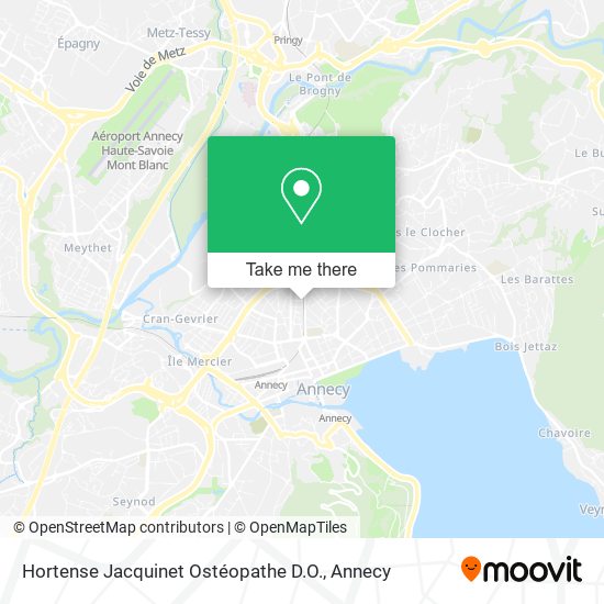 Hortense Jacquinet Ostéopathe D.O. map