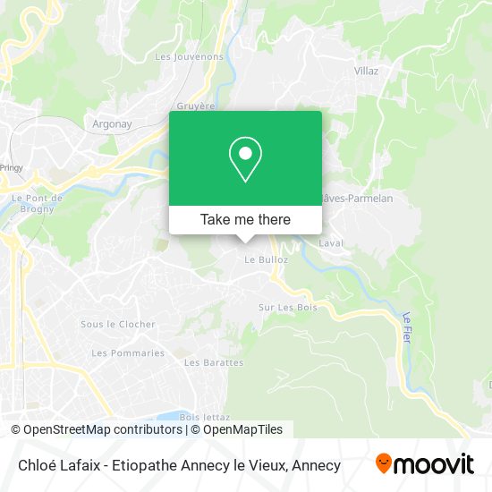 Chloé Lafaix - Etiopathe Annecy le Vieux map