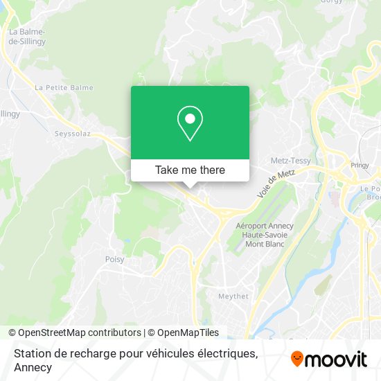 Station de recharge pour véhicules électriques map