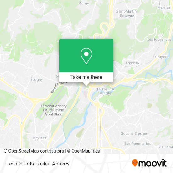 Les Chalets Laska map