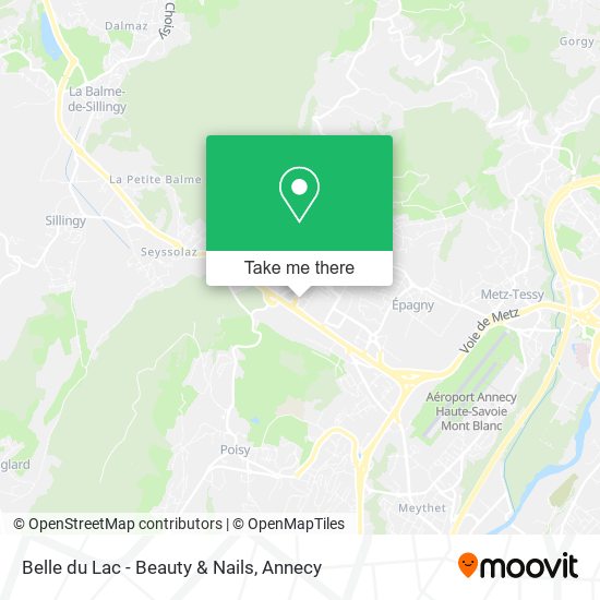 Belle du Lac - Beauty & Nails map