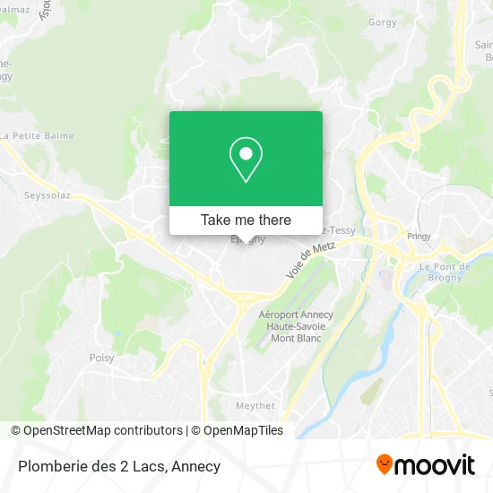 Plomberie des 2 Lacs map