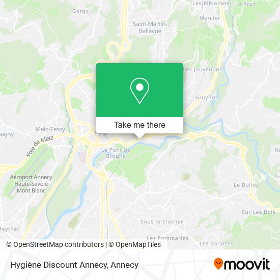 Hygiène Discount Annecy map