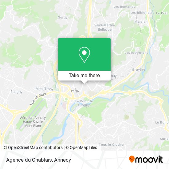 Mapa Agence du Chablais