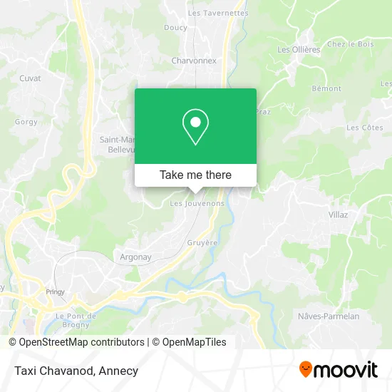 Taxi Chavanod map