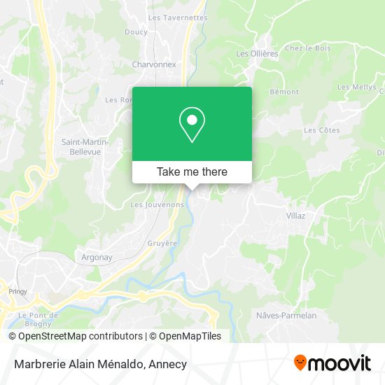 Marbrerie Alain Ménaldo map