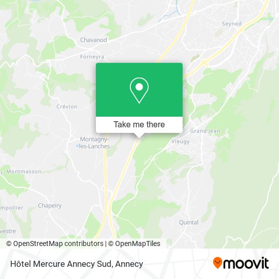 Hôtel Mercure Annecy Sud map