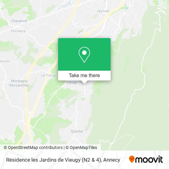 Résidence les Jardins de Vieugy (N2 & 4) map