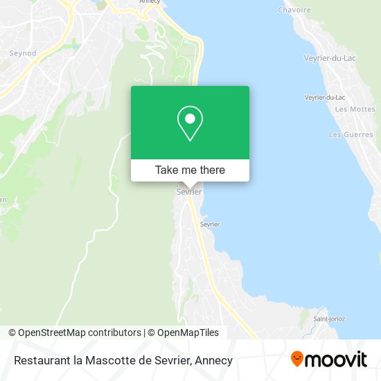Restaurant la Mascotte de Sevrier map