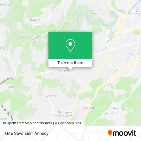 Gîte Savoisien map