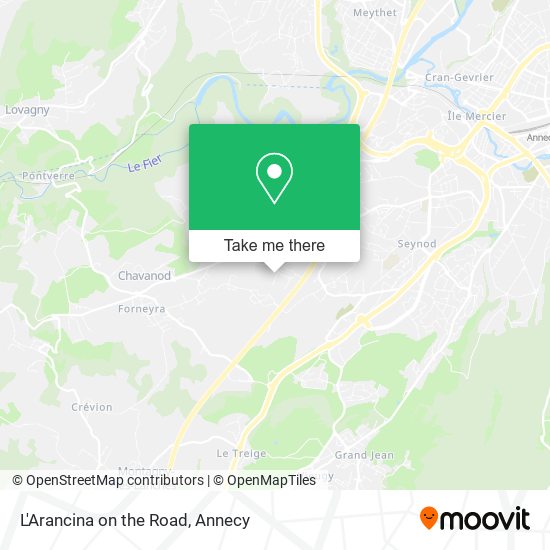 L'Arancina on the Road map