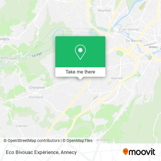 Eco Bivouac Expérience map