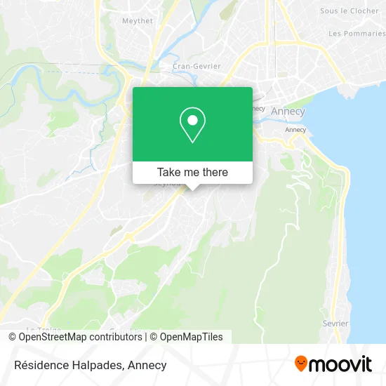 Résidence Halpades map