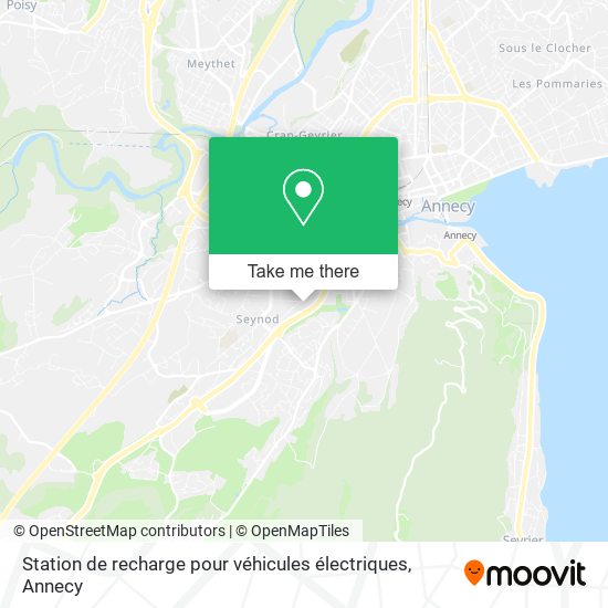 Station de recharge pour véhicules électriques map