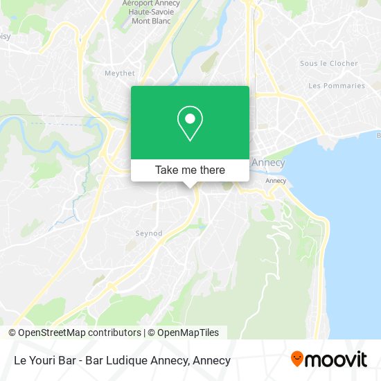 Le Youri Bar - Bar Ludique Annecy map