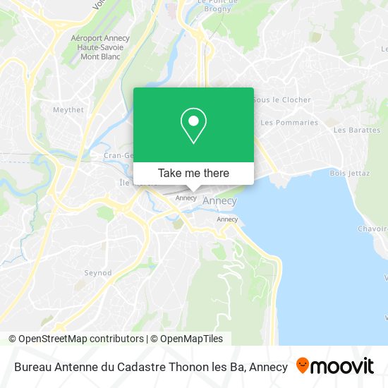 Bureau Antenne du Cadastre Thonon les Ba map