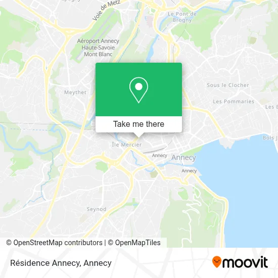Résidence Annecy map