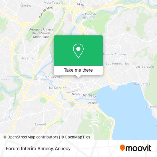 Forum Intérim Annecy map