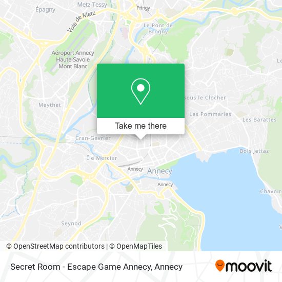 Secret Room - Escape Game Annecy map
