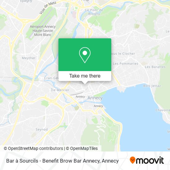 Bar à Sourcils - Benefit Brow Bar Annecy map