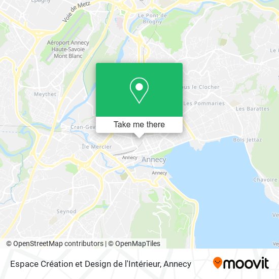 Espace Création et Design de l'Intérieur map