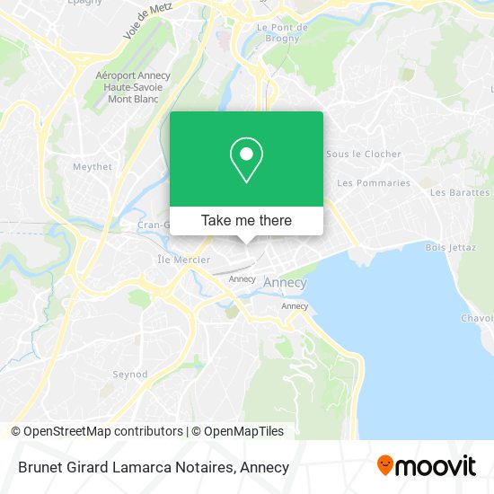 Brunet Girard Lamarca Notaires map