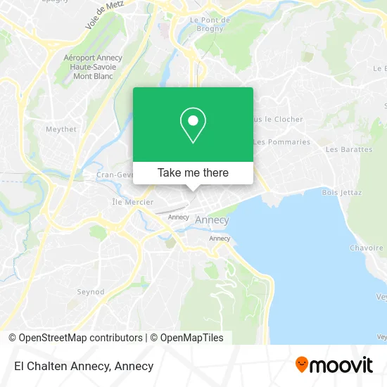 El Chalten Annecy map