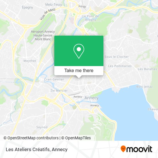 Les Ateliers Créatifs map