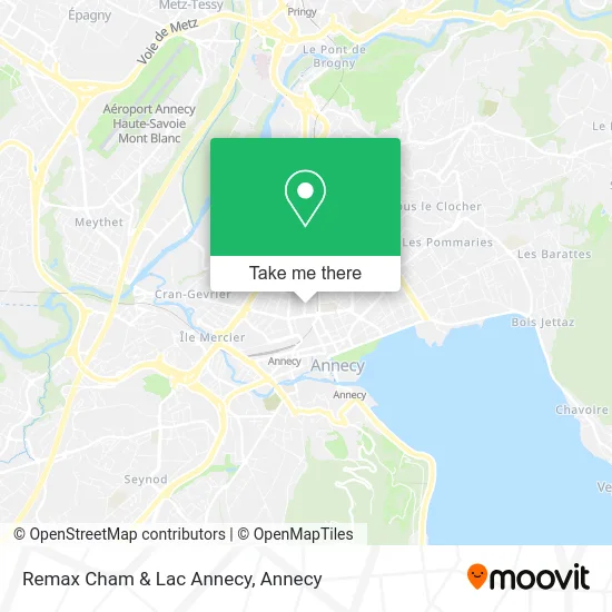 Remax Cham & Lac Annecy map