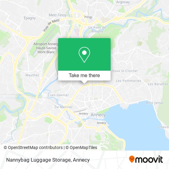 Nannybag Luggage Storage map