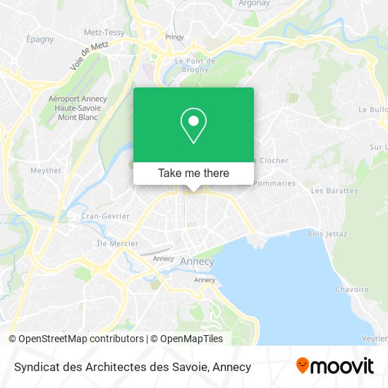 Syndicat des Architectes des Savoie map