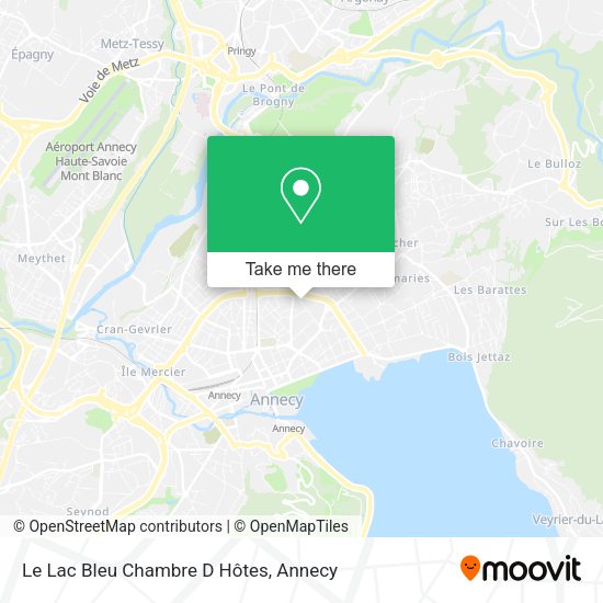 Le Lac Bleu Chambre D Hôtes map