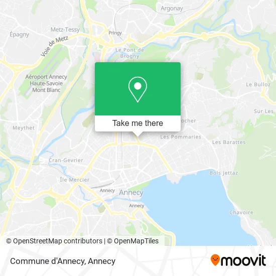 Commune d'Annecy map