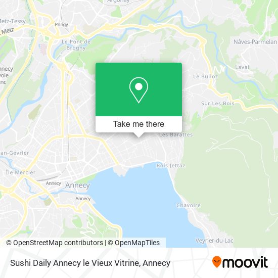 Sushi Daily Annecy le Vieux Vitrine map