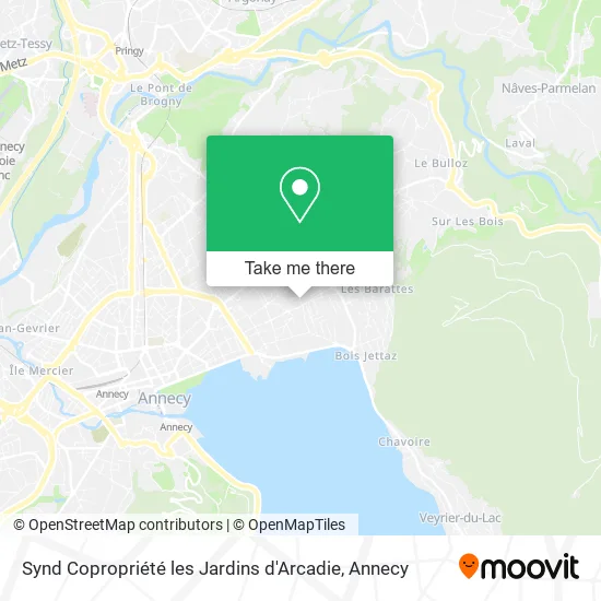 Synd Copropriété les Jardins d'Arcadie map