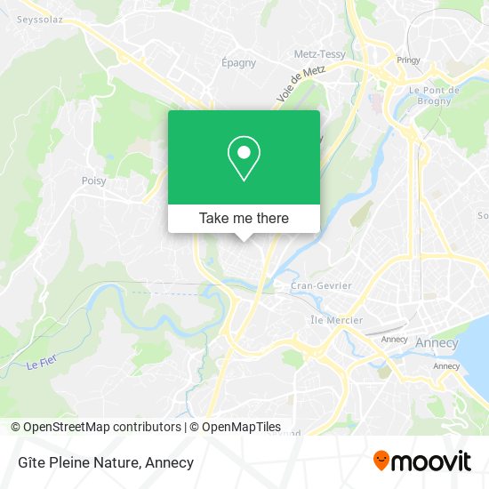 Gîte Pleine Nature map