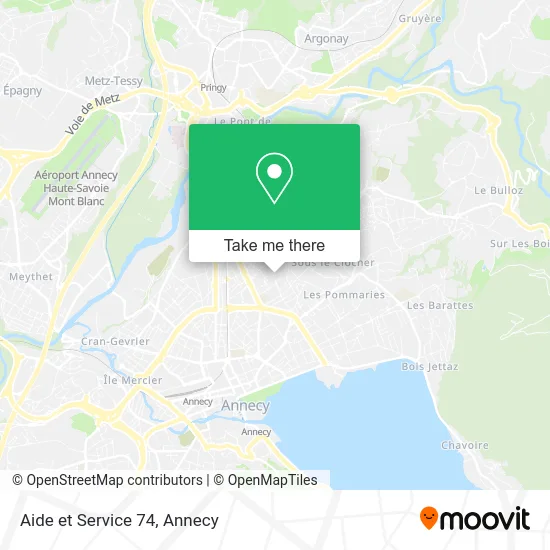 Aide et Service 74 map