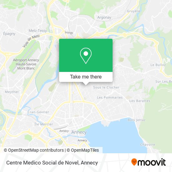 Centre Medico Social de Novel map
