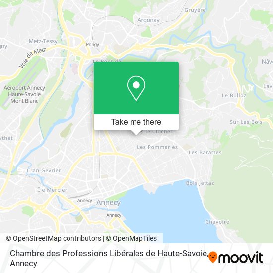 Chambre des Professions Libérales de Haute-Savoie map