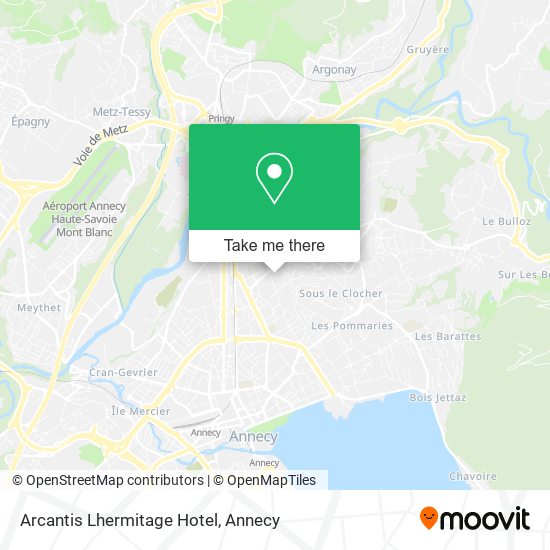Arcantis Lhermitage Hotel map