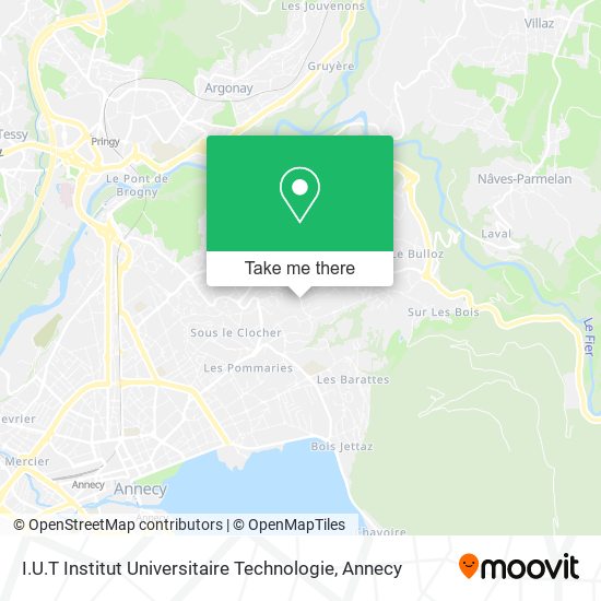 I.U.T Institut Universitaire Technologie map