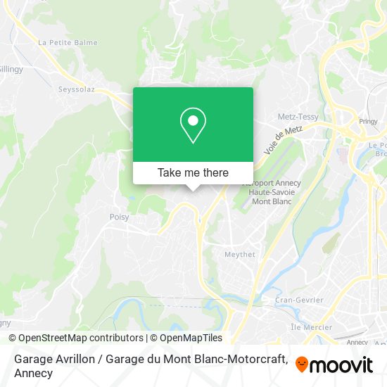 Garage Avrillon / Garage du Mont Blanc-Motorcraft map