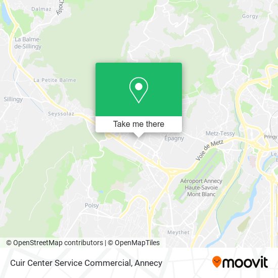 Cuir Center Service Commercial map