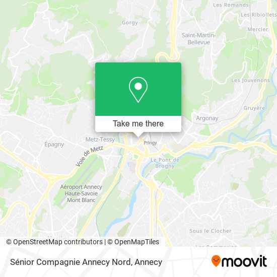 Sénior Compagnie Annecy Nord map