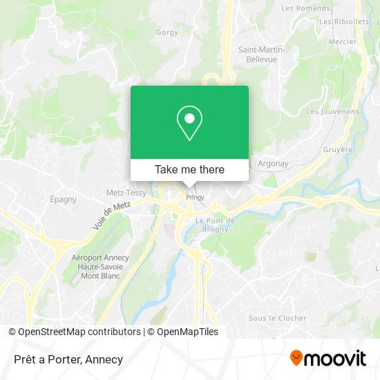 Prêt a Porter map